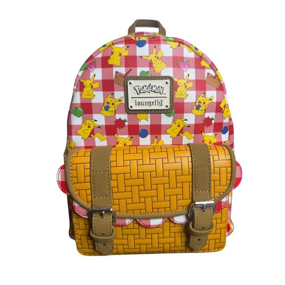 Loungefly Pokemon Pikachu Picnic Basket Mini Backpack Bag NWT Limited Edition main image 6